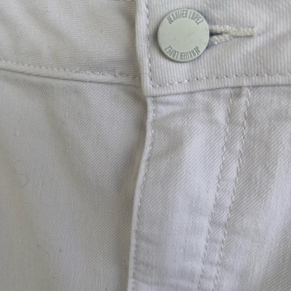 Sexy Jennifer Lopez White Lace Up White Mid-Rise 5 Pocket Jeans Women’s Plus … - Picture 5 of 10